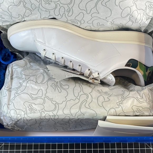 🔥BAPE x ADIDAS STAN SMITH GOLF SHOES Mens size 12 US🔥 - Picture 9 of 9